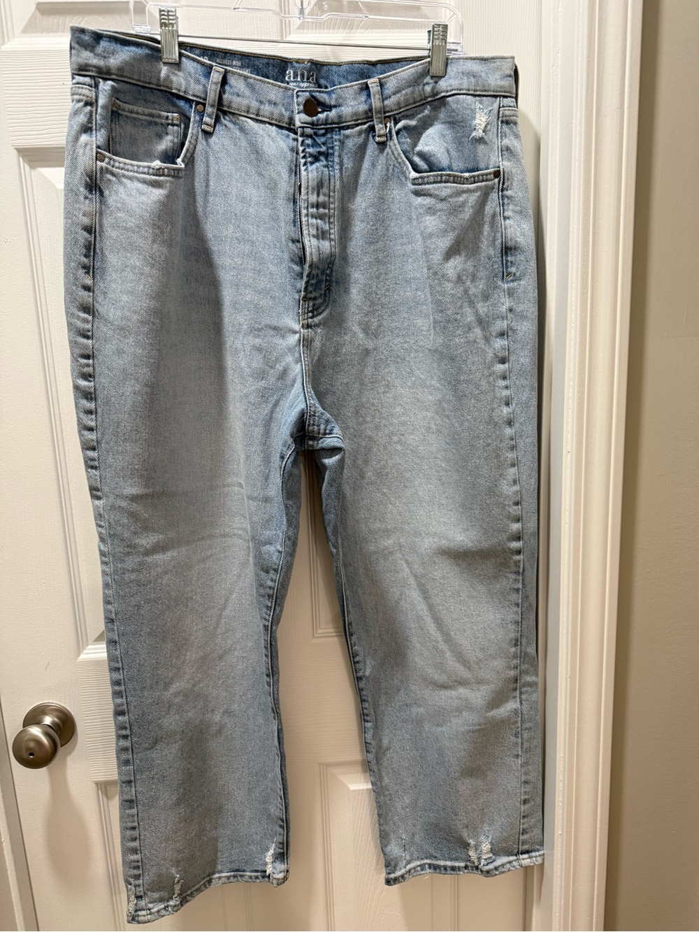 a.n.a Light Wash Straight Leg Jeans
